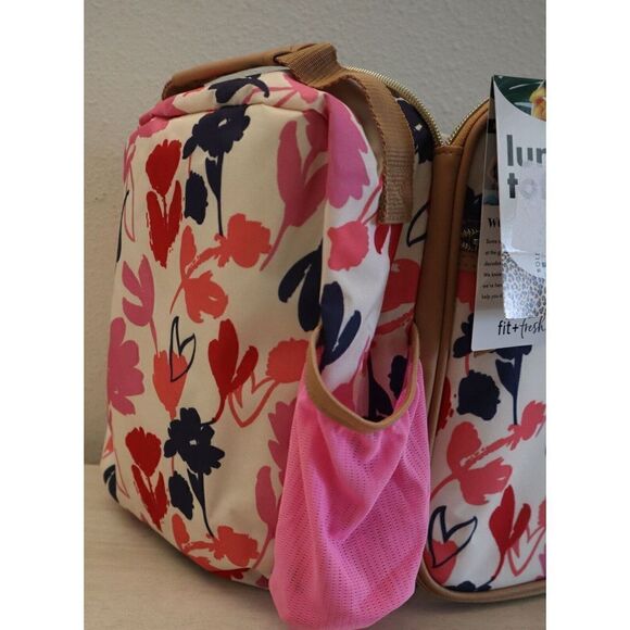 Fit & Fresh FFHT-006 Floral/Hearts Print Thayer Lunch Tote Bag - Picture 7 of 7